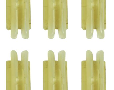 Redline Restomotive® 1967-1972 Pontiac Fullsize & 1968-1972 A-Body 6 Piece Headliner Bow Clip Set