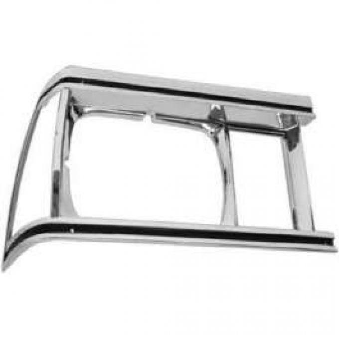 Redline Restomotive® Malibu/El Camino/Caballero 81 Headlamp Bezel Chrome/Black RH LG-80-558/RH
