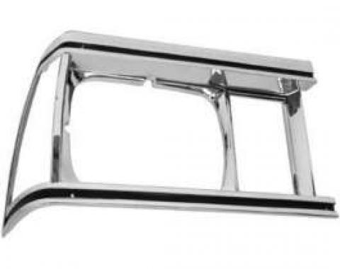 Redline Restomotive® Malibu/El Camino/Caballero 81 Headlamp Bezel Chrome/Black RH LG-80-558/RH