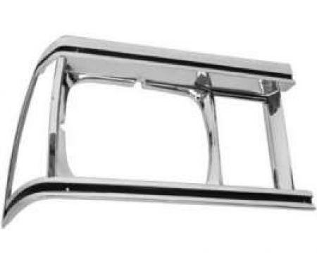 Redline Restomotive® Malibu/El Camino/Caballero 81 Headlamp Bezel Chrome/Black RH LG-80-558/RH