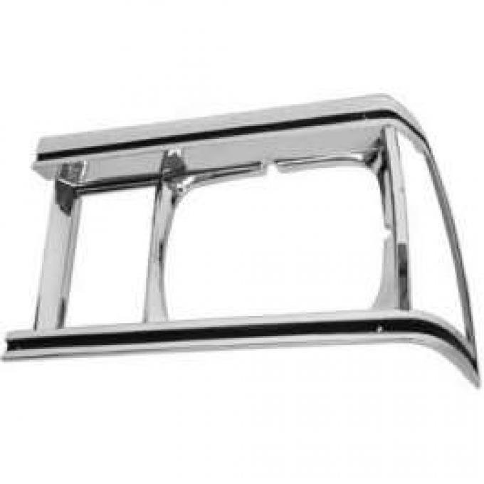 Redline Restomotive® Malibu/El Camino/Caballero 81 Headlamp Bezel Chrome/Black LH LG-80-558/LH