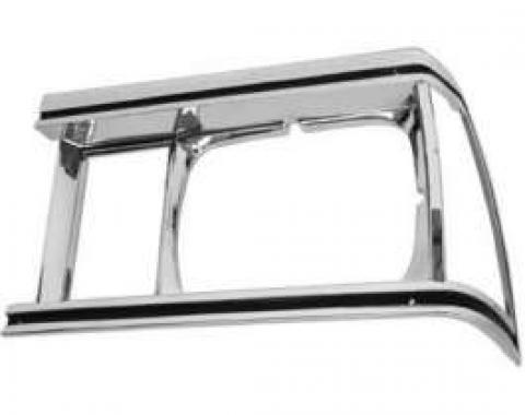 Redline Restomotive® Malibu/El Camino/Caballero 81 Headlamp Bezel Chrome/Black LH LG-80-558/LH