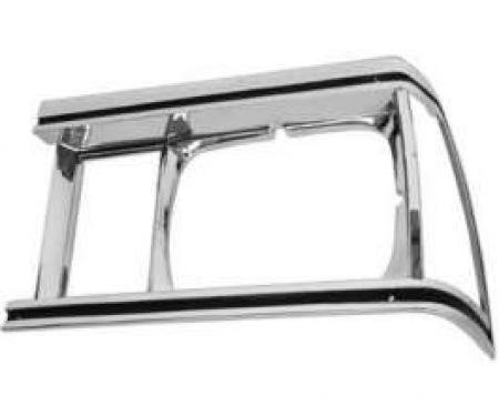 Redline Restomotive® Malibu/El Camino/Caballero 81 Headlamp Bezel Chrome/Black LH LG-80-558/LH