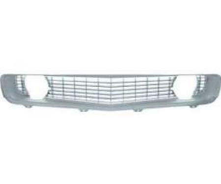 Redline Restomotive® Camaro 69 Std (Base, Z/28, Copo) Grille, Silver w/Moulding (High Quality) LG-80-546