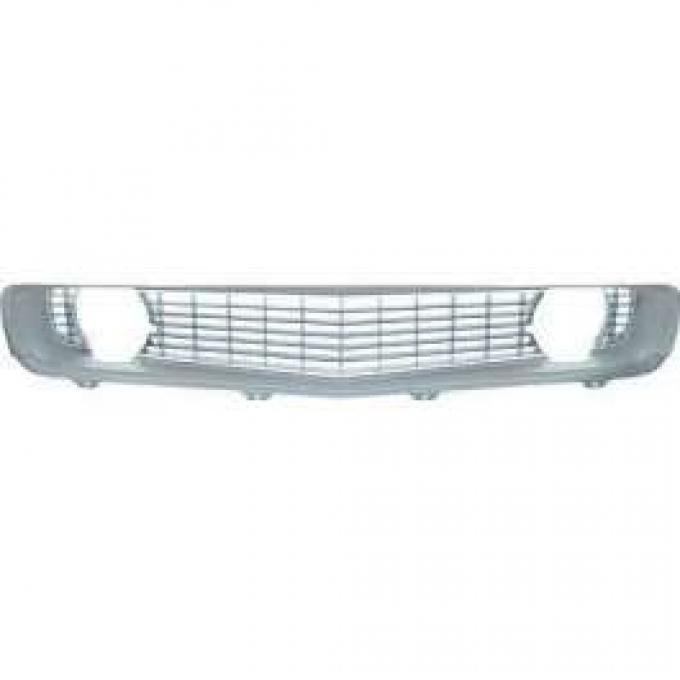 Redline Restomotive® Camaro 69 Std (Base, Z/28, Copo) Grille, Silver w/Moulding (High Quality) LG-80-546
