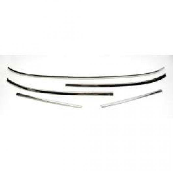 Redline Restomotive® Camaro/Firebird 67-69 Conv.(5-Pieces Set) Windshield Moulding Set LG-00-586-A