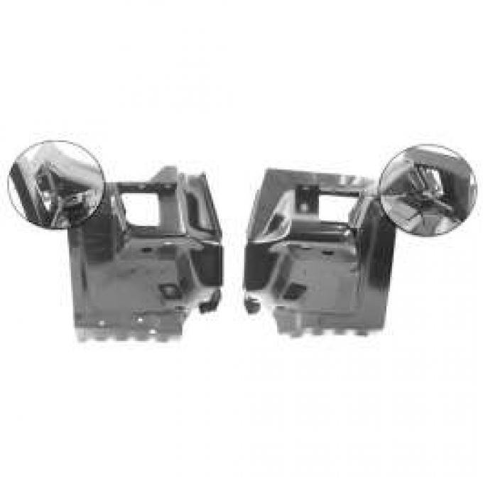 Redline Restomotive® Camaro/Firebird 70-81 Firewall Mounting Braces - Pair (RH+LH) LG-00-2302-A