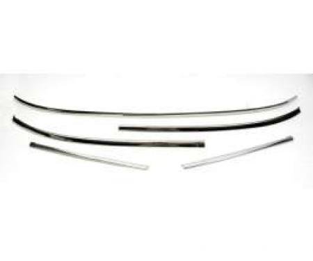 Redline Restomotive® Camaro/Firebird 67-69 Conv.(5-Pieces Set) Windshield Moulding Set LG-00-586-A