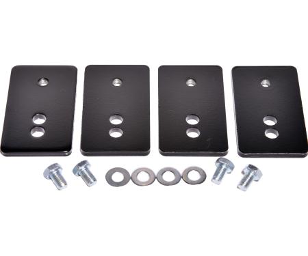 Redline Restomotive® 1964-1988 GM Car 4 Piece Bucket Seat Track Extender / Relocation Bracket Set