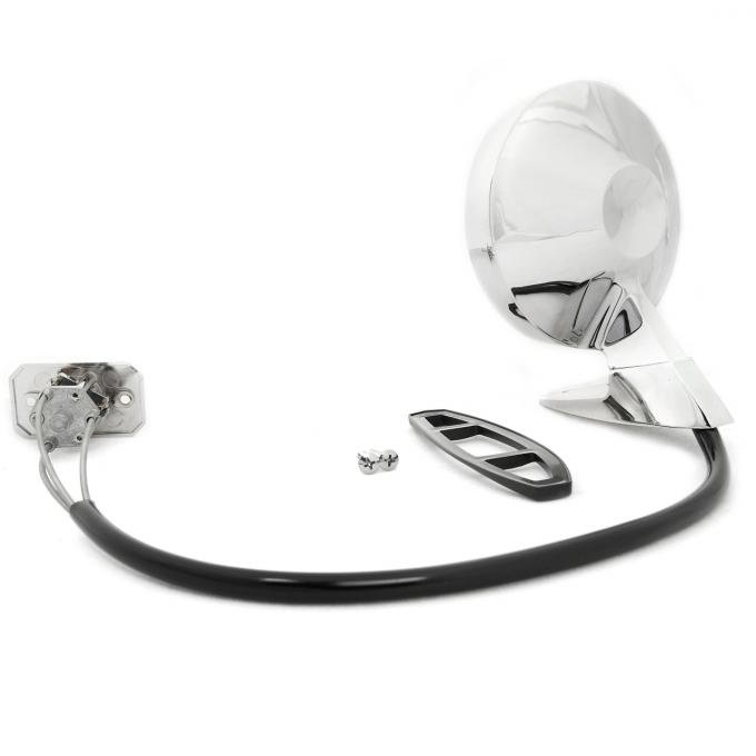 Redline Restomotive® Mustang 64-66 Outside Mirror - LH, Remote Ctl LG-10-101/LH