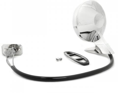 Redline Restomotive® Mustang 64-66 Outside Mirror - LH, Remote Ctl LG-10-101/LH