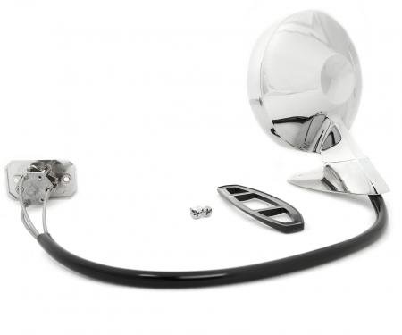 Redline Restomotive® Mustang 64-66 Outside Mirror - LH, Remote Ctl LG-10-101/LH