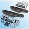 Redline Restomotive® Chevelle/El Camino 68-69 Automatic Trans. (Also Incl. Sealing Strip Kit & Shifter Dial Plate) Center Console Kit - Incl. Console Base, RR. Light Panel, Console Door & Hinge, Top Plate ( LG-00-2597-A