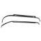 Redline Restomotive® Chevelle 68-72, Monte Carlo 68-72, Buick A-Body 70-72 Trunk Weatherstrip Gutter Set (2-Pieces Set, RH & LH) LG-00-1120-A
