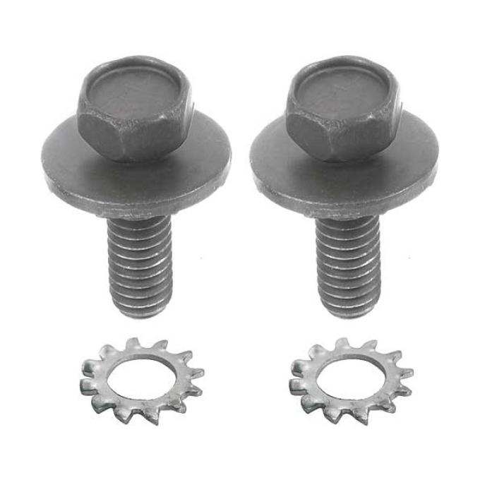 Redline Restomotive® 1964-1966 Ford Thunderbird 4 Piece Trunk Latch Catch Hardware Set