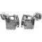 Redline Restomotive® Camaro/Firebird 70-81 Firewall Mounting Braces - Pair (RH+LH) LG-00-2302-A