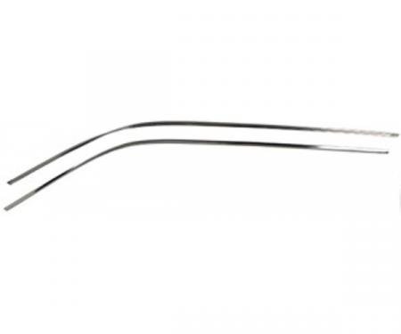 Redline Restomotive® Camaro/Firebird 67-69 Coupe Roof Drip Rail Side Mouldings (RH + LH) LG-00-1205-P