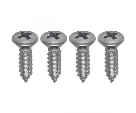 Redline Restomotive® 1961-1963 Ford Thunderbird 4 Piece Console Ashtray Screw Set