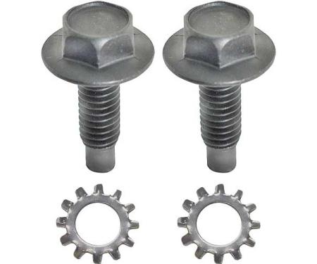 Redline Restomotive® 1966 Ford Thunderbird Hood Catch Hardware Set