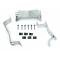 Redline Restomotive® Chevelle/El Camino 64-65 M/T Console Mounting Bracket Set (3-Pieces Set, w/Hardware) LG-00-1360-A