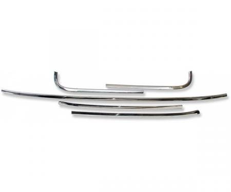 Redline Restomotive® GM A-Body 66-67 2dr Ht Windshield Reveal Moulding Set (5-Pieces Set) LG-00-1468-A