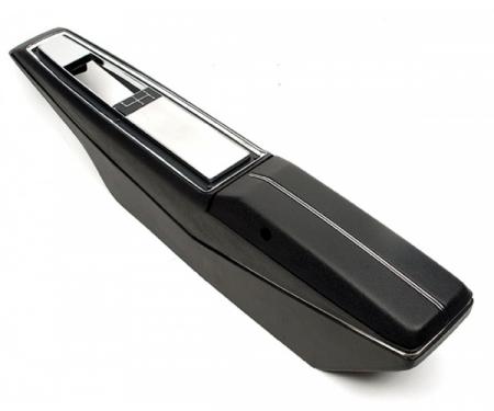 Redline Restomotive® Chevelle/El Camino 70-72 Manual Trans. - 4 Speed Center Console Kit - Incl. Console Base, RR. Light Panel, Console Door/Hinge/Catch, Top Plate & Emblem LG-00-2598-A