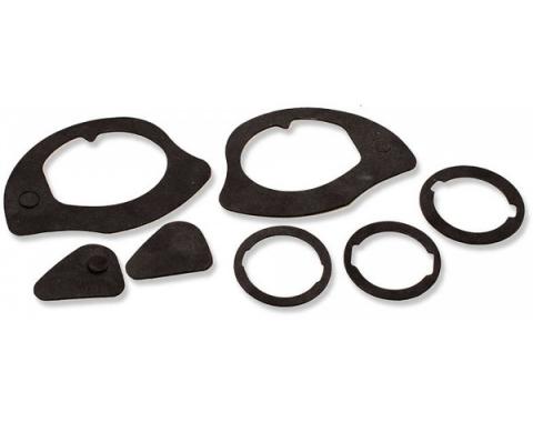 Redline Restomotive® 1964-1972 GM Car Exterior Door Handle & Lock Gasket Set