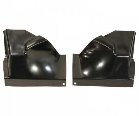 Redline Restomotive® GM A-Body 64-67 Package Shelf Support Brackets (RH & LH, Weld to Under Seat Pan) LG-00-1335-A