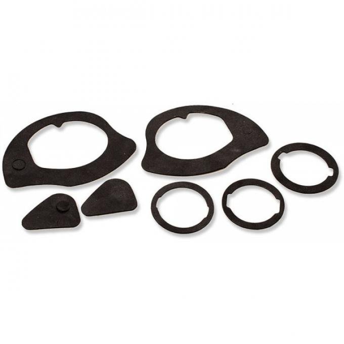 Redline Restomotive® 1964-1972 GM Car Exterior Door Handle & Lock Gasket Set