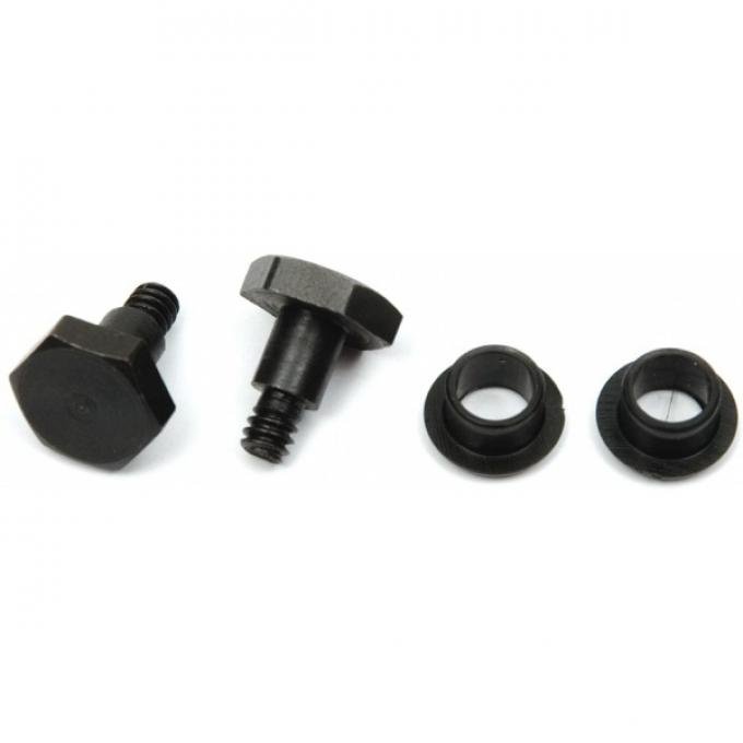 Redline Restomotive® Chevelle/El Camino 70-72 Hood Door Attaching Kit (2 Bolts & 2 Nylon Bushings) LG-00-2283-A