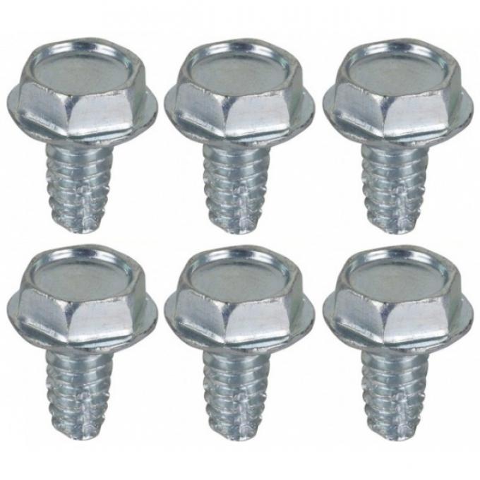 Redline Restomotive® 1964-1973 Ford Mustang Glove Box Door Screw Set