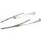 Redline Restomotive® GM. A-Body 68-72, w/Hidden Arm Style Brushed Wiper Arms & Blades Kit LG-00-1663-A