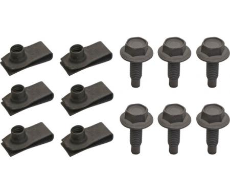 Redline Restomotive® 1966 Ford Thunderbird Front Valance Center Hardware Kit