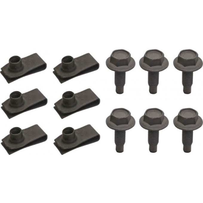 Redline Restomotive® 1966 Ford Thunderbird Front Valance Center Hardware Kit