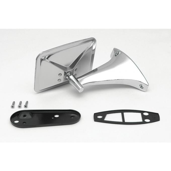 Redline Restomotive® 1971-1972 Chevy Truck Left Hand Outside Mirror Assembly