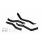 Redline Restomotive® Chevy P/U 55-59 2nd Series Stepside Rear Bumper Bracket Set (4-Pieces Set) LG-TP-400