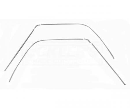 Redline Restomotive® El Camino 68-72 Roof Drip Rail Moulding Set (6-Pieces Set) LG-00-1389-A
