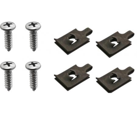 Redline Restomotive® 1966 Ford Thunderbird Headlight Door Hardware Kit