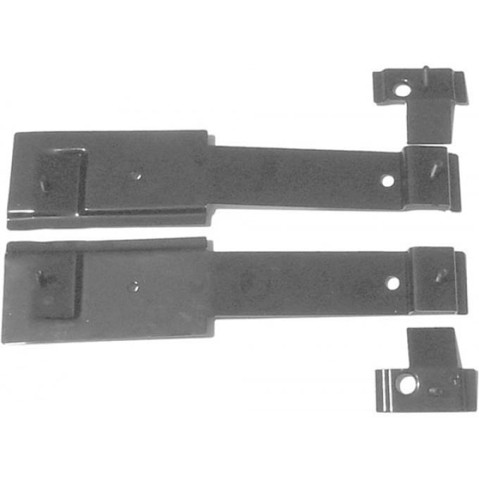 Redline Restomotive® GM A-Body 71-72 Bucket Seat Mounting Brackets (4-Pieces Set) LG-00-206