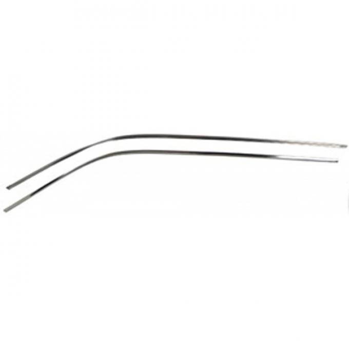 Redline Restomotive® Camaro/Firebird 67-69 Coupe Roof Drip Rail Side Mouldings (RH + LH) LG-00-1205-P