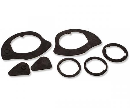 Redline Restomotive® 1964-1972 GM Car Exterior Door Handle & Lock Gasket Set