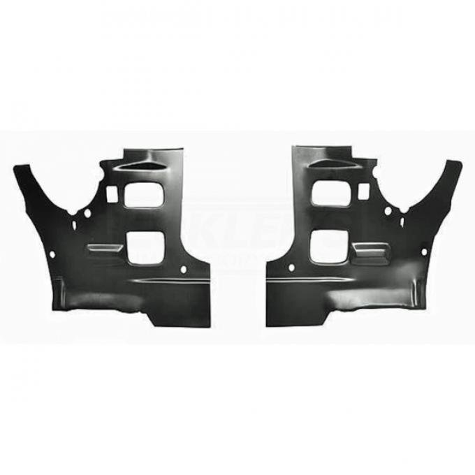 Redline Restomotive® Chevelle/El Camino 68-72, Monte Carlo 70-72 Rocker Panel to Cowl Reinforcements - Pair LG-00-2131-A