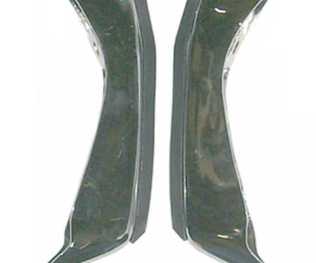 Redline Restomotive® Chevelle 71-72 exc.wagon/El Camino RR. Bumper Guard - 1 Pair (W/Cushions) LG-00-1150