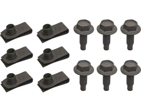 Redline Restomotive® 1966 Ford Thunderbird Front Valance Center Hardware Kit