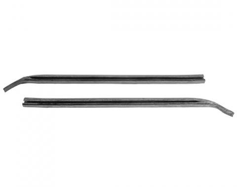 Redline Restomotive® 1967-1969 Camaro / Firebird Quarter Window Vertical Seals with Steel Insert