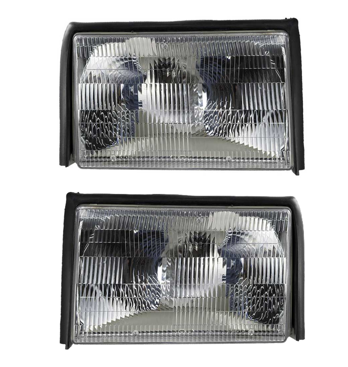 Redline Restomotive® 1987-1993 Ford Mustang Left and Right Headlamp Assembly