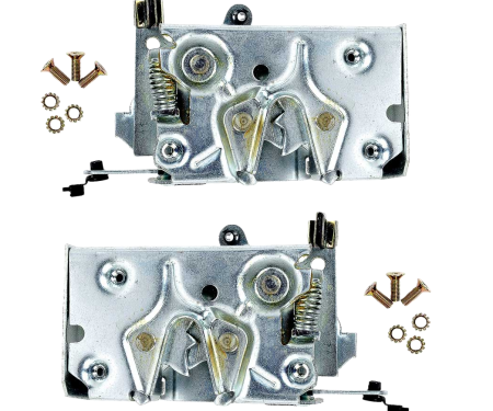 Redline Restomotive® 1979-1993 Ford Mustang Left and Right Hand Door Latch Assembly