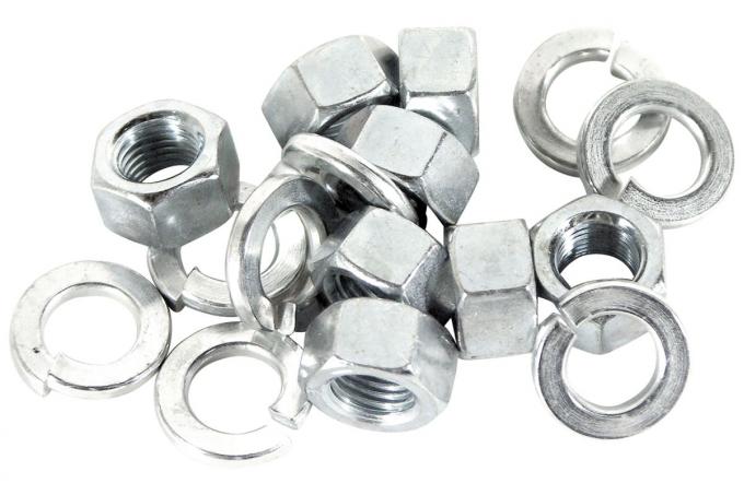 Redline Restomotive® 1963-1982 Chevrolet Corvette 16 Piece Rear Backing Plate / Shield Hardware