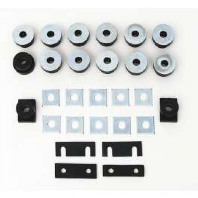 Redline Restomotive® Chevy 55-57 Sedan/Wagon Rubber Body Mount Set LG-00-1737-A