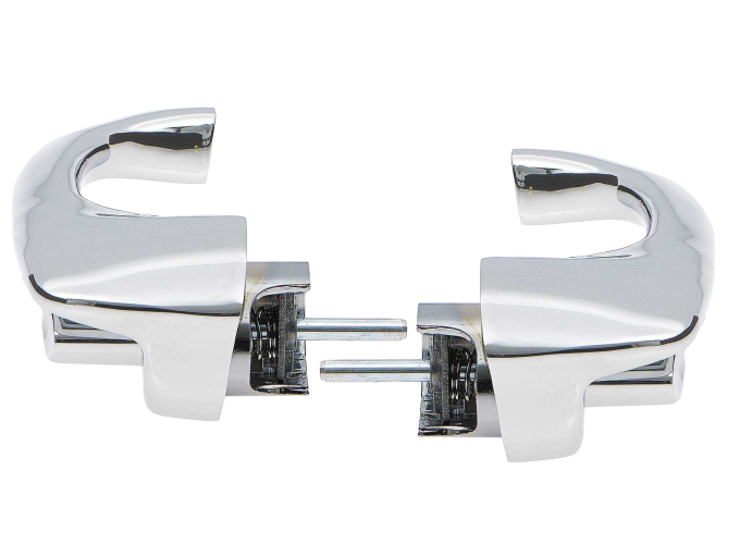 Redline Restomotive® 1966-1967 Chevrolet Chevy II 2 Door Left and Right Outer Door Handle with Push Button